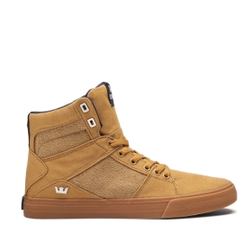 Supra ALUMINUM Høye Sneakers Herre Tan/tyggis | NO-75477